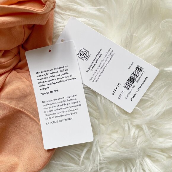 NEW 105$ Athleta Tall Desert Rose Orange Santorini Thera Swing Sleeveless Dress - Picture 11 of 11